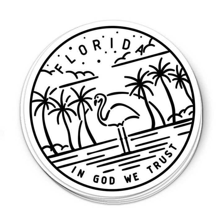 Autocollant Floride pour la vente par Albion Mercantile Co.