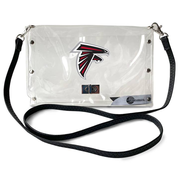 Little Earth Productions - Wholesale Crossbody Bag - Women's - NFL Atlanta Falcons Clear Envelope Purse