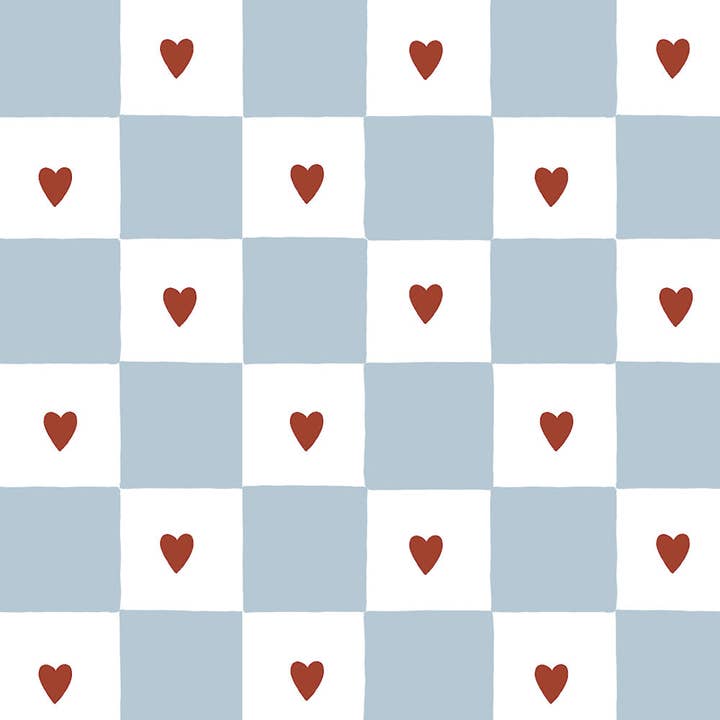 Papier peint à motif cœurs français pour la vente par DEKORNIK