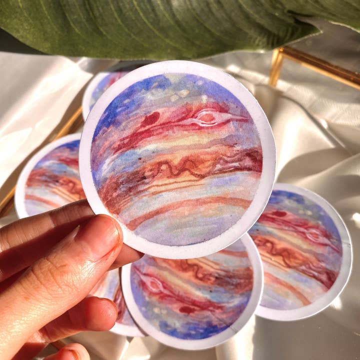 Jupiter Vinyl Sticker for wholesale by Terra Soleil