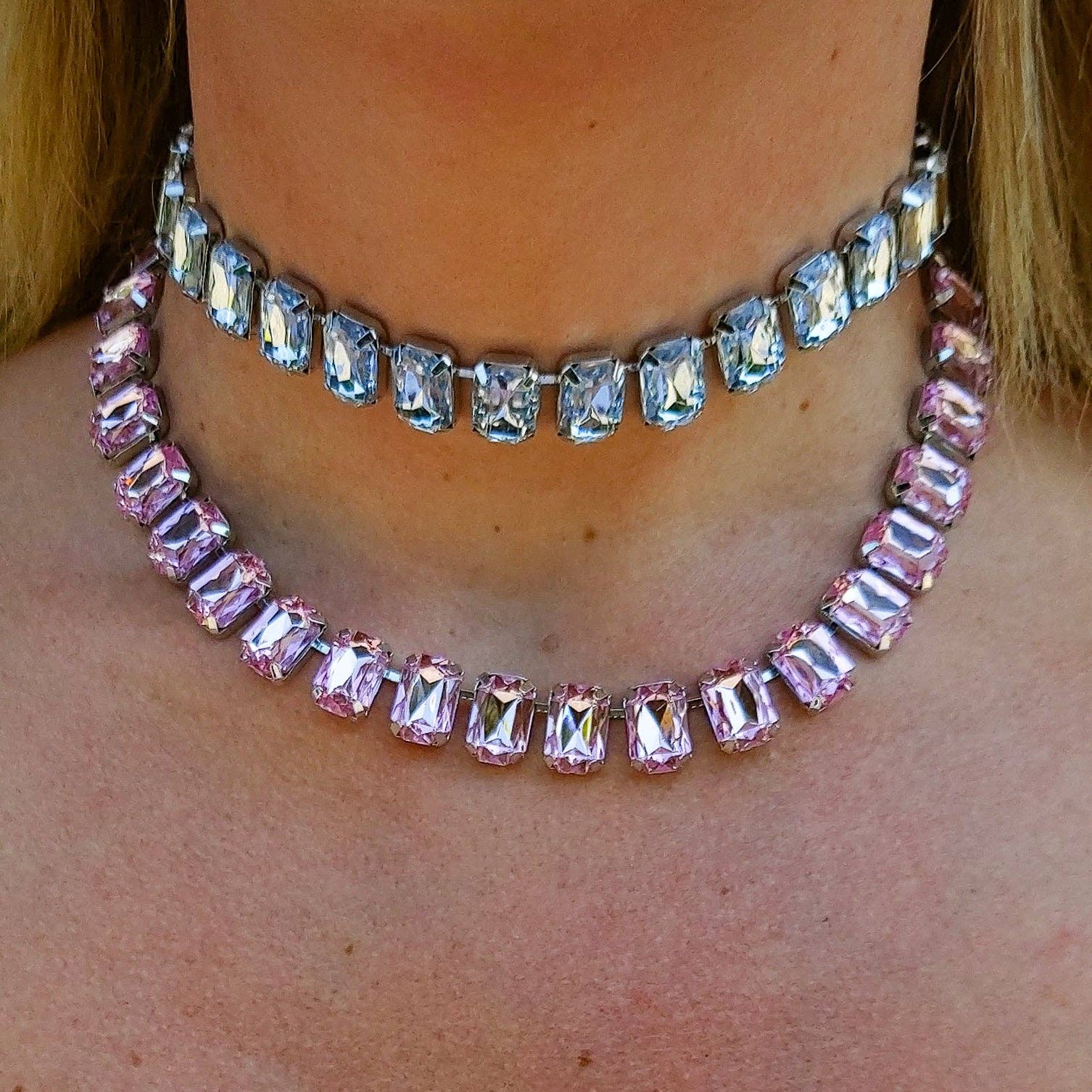 Daemon srls - Wholesale Choker/Collar - MARGOT choker con pietre sfaccettate - LUCE COLLECTION25