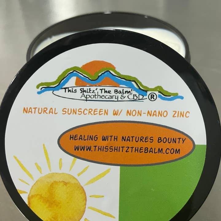 Natural Sunscreen, SPF 30, UVA & UVB Blocking for wholesale by "This Shitz" The Balm!"