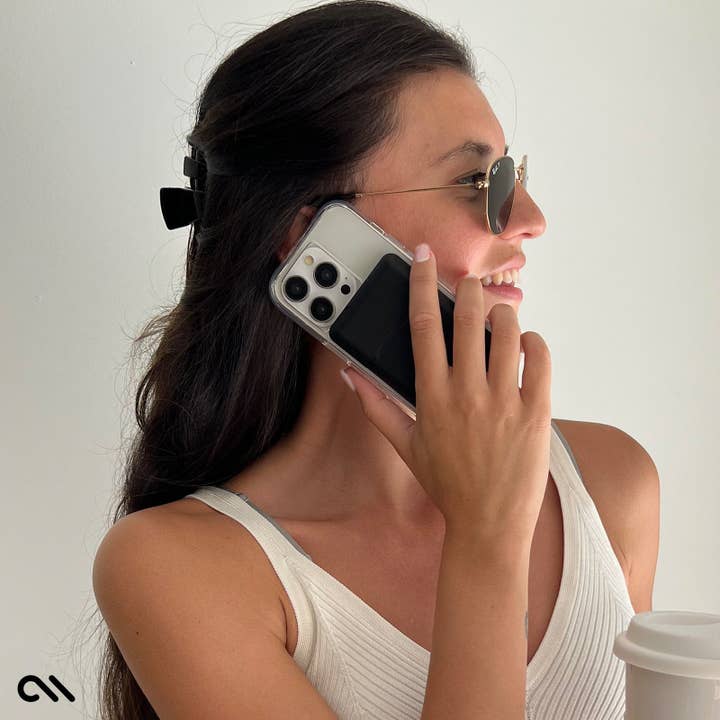 Black MagSafe Leather Flip Wallet for wholesale on Faire3