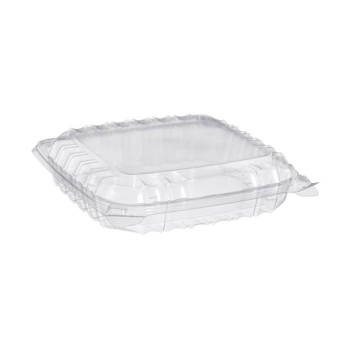 Conteneur alimentaire en plastique à charnière Clearseal, 8 5/16SQ. X 2H pour la vente par KT Supply