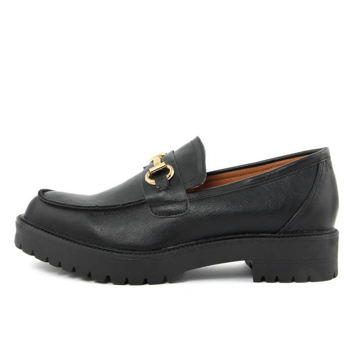 Women's Loafers color Black - FAG_MP303_NERO for wholesale by fashion attitude
