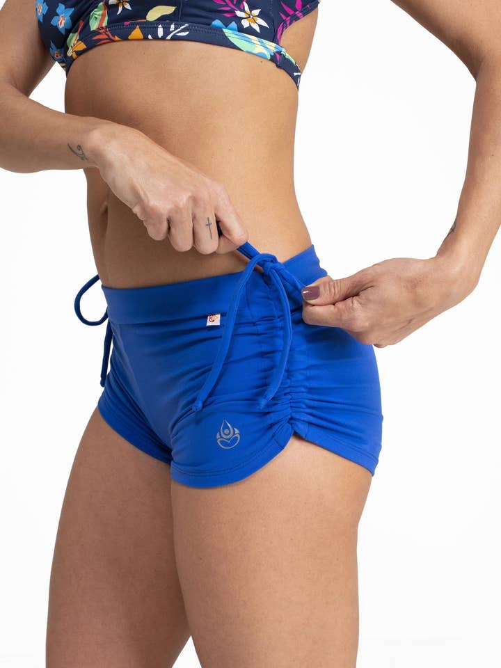 Shorts laterali regolabili Royal Blue Cool From Light per la vendita all'ingrosso da parte di Yoga | Activewear | Hot Yoga