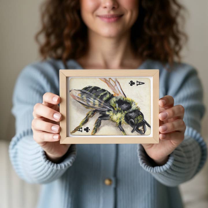 LinHopArt - Wholesale Art Print - The Bee: Ace of Clubs - Fine Art Print1