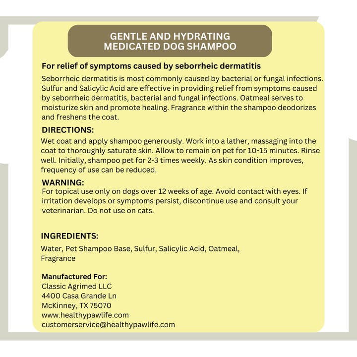 Healthy Paw Life - Wholesale Hondenshampoo - Hond - Zwavelsalicylzuur Havermoutshampoo voor honden5