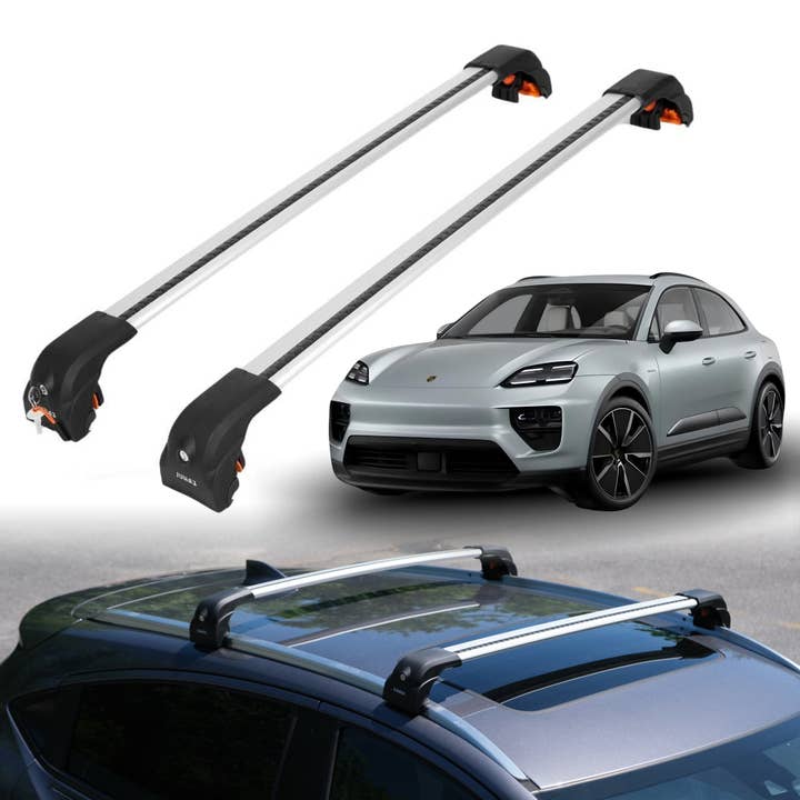 Heavy Duty Roof Rack Crossbars for Porsche Macan 2015-2025 w/ Flush Rails for wholesale by Erkul Auto USA