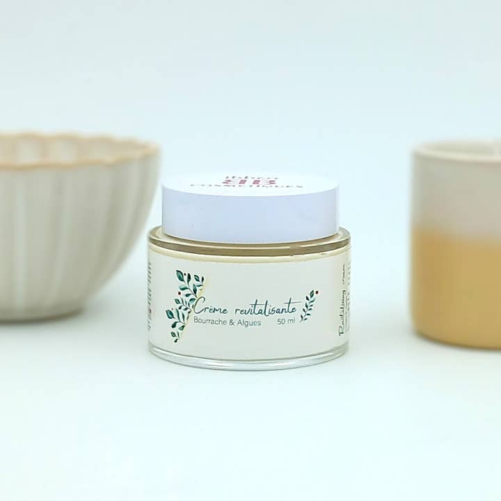 Crema rivitalizzante, alghe e borragine. Pelle matura per la vendita all'ingrosso da parte di Ibbeo Cosmétiques