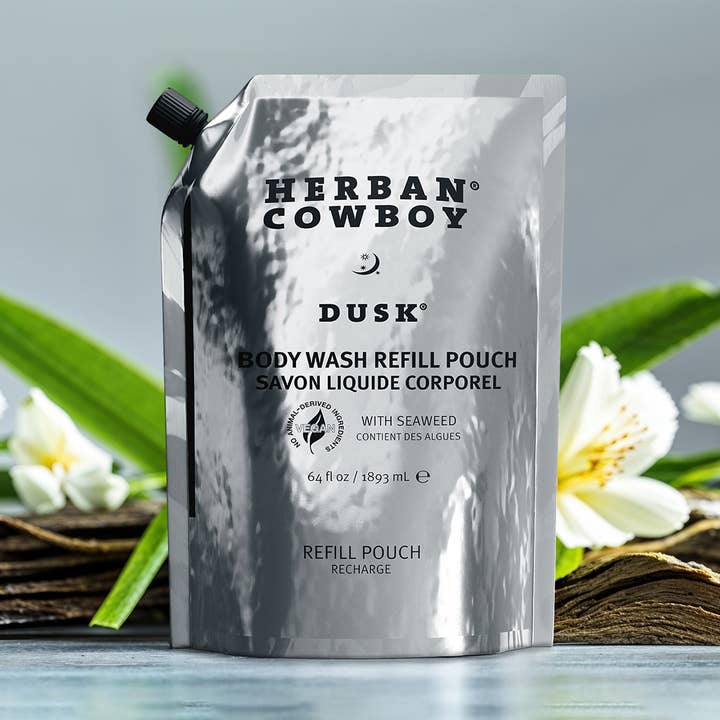 Dusk Body Wash Refill Pouch for wholesale by Herban Cowboy