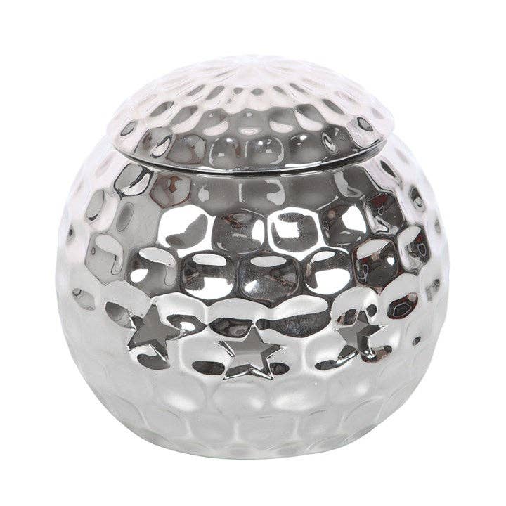 Something Different Wholesale – wholesale Oil warmer – Silver Disco Ball Oil Burner2