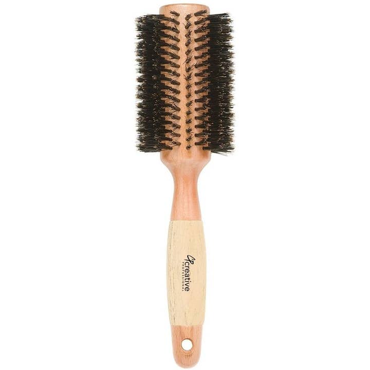 Eco-Friendly Boar Bristle Round Hair Brush for wholesale by Creative Pro Hair Tools