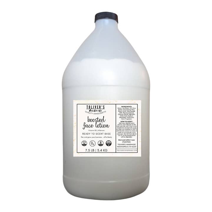 Toliver's Handmade - Wholesale Body cream/lotion - Bulk Wholesale Boosted Face Lotion Base - Choose Scent1