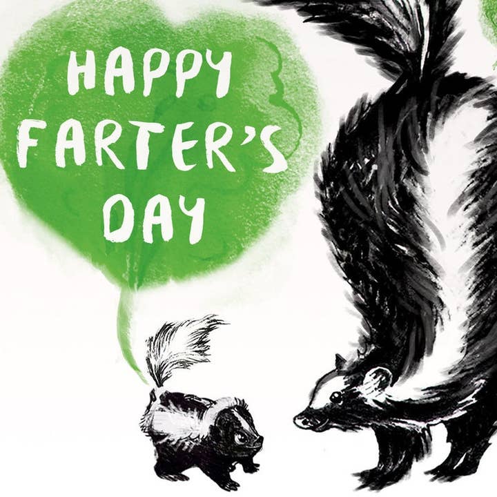 Liyana Studio - Wholesale Vaderdagkaartje - Scheet Skunk Dad - Funny Fathers Day Card