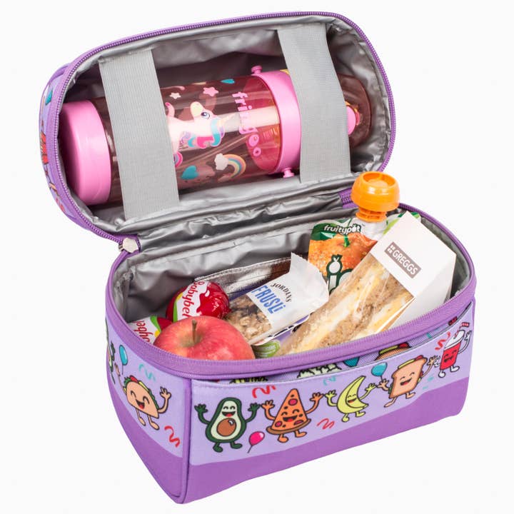 Fringoo Group Ltd - Wholesale Lunch Bag/Box - Kids - Retro Lunch Bag Conga Line Food