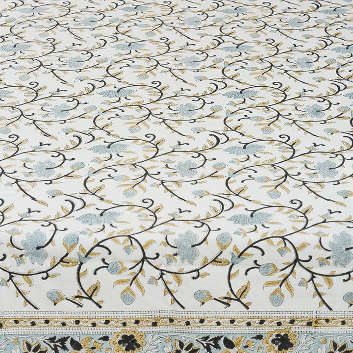 Sevya Handmade - Wholesale Tablecloth - Silver Floral Tablecloth4