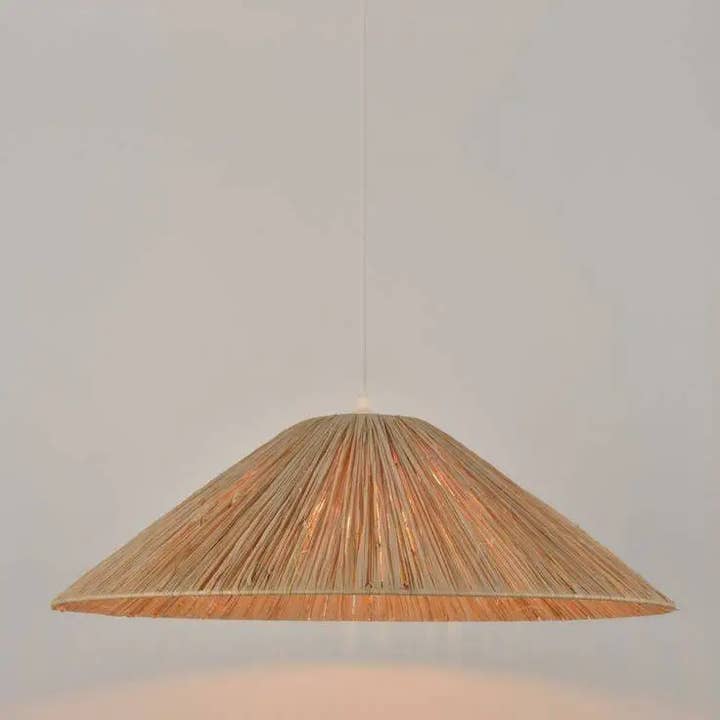 Bohemian Raffia Lampshade 60cm - MOROCCAN Raffia Lamp for wholesale by libitiishop