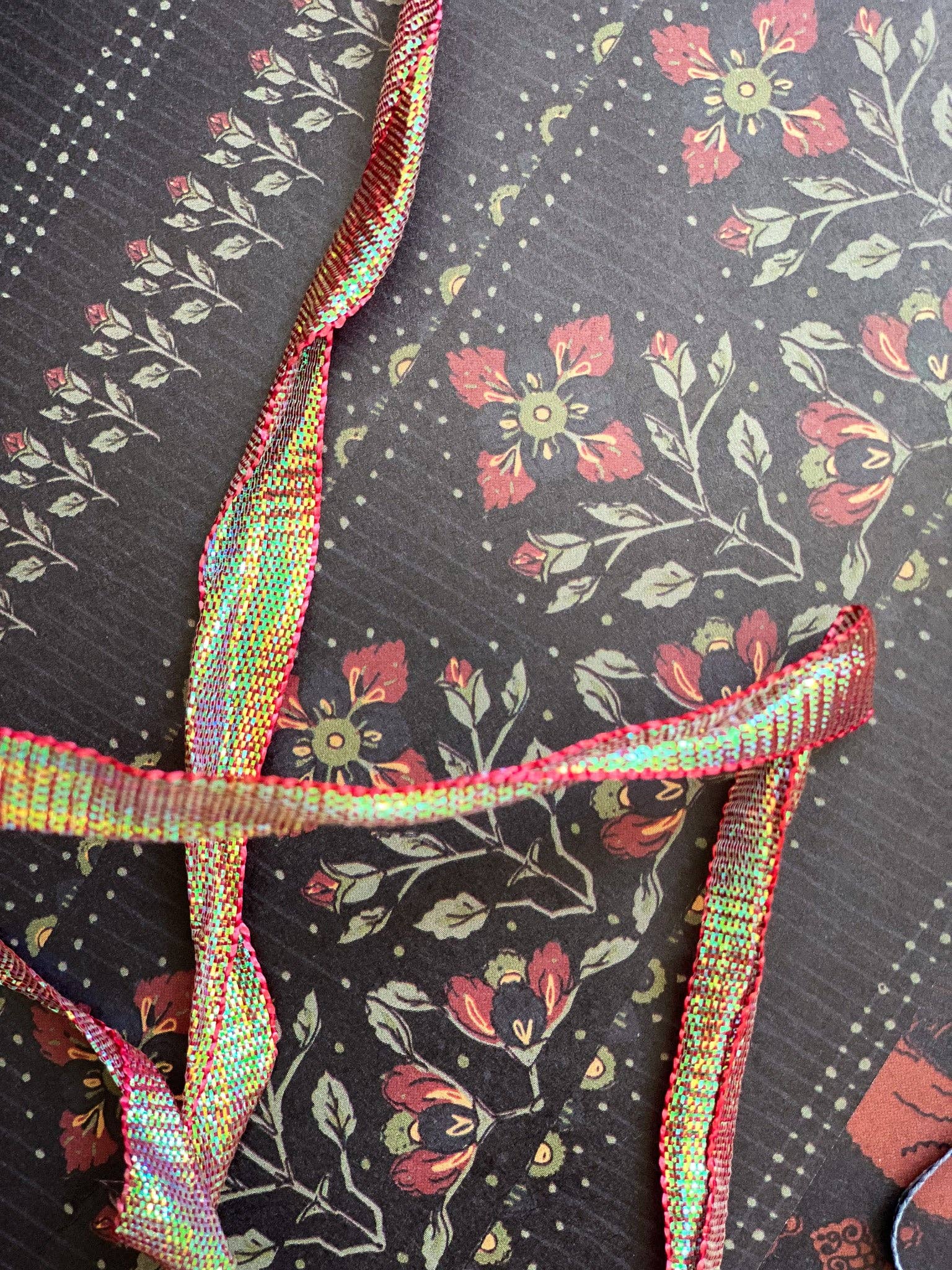 re:mused studio - Wholesale Flat Wrap - Midnight Blooms Gift Wrap Sheet-Double Sided5