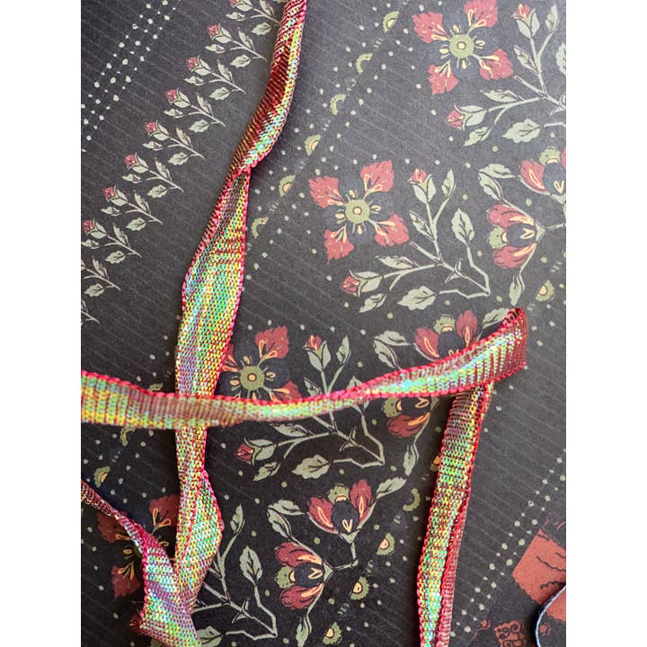 re:mused studio - Wholesale Flat Wrap - Midnight Blooms Gift Wrap Sheet-Double Sided5