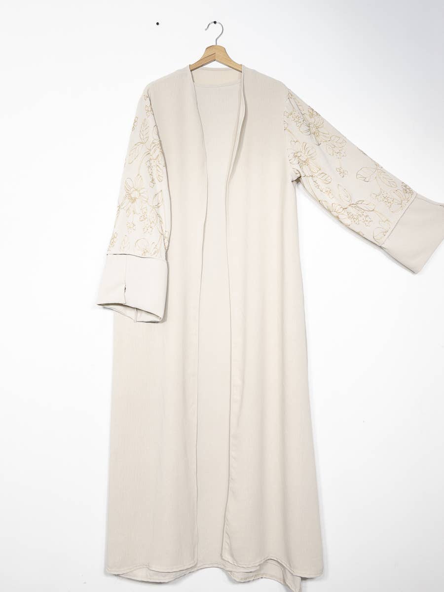 IDEAL OUTFIT – wholesale Top & skirt set – Women's – 2-piece set floral embroidery kimono abaya ref:en2511jazz13