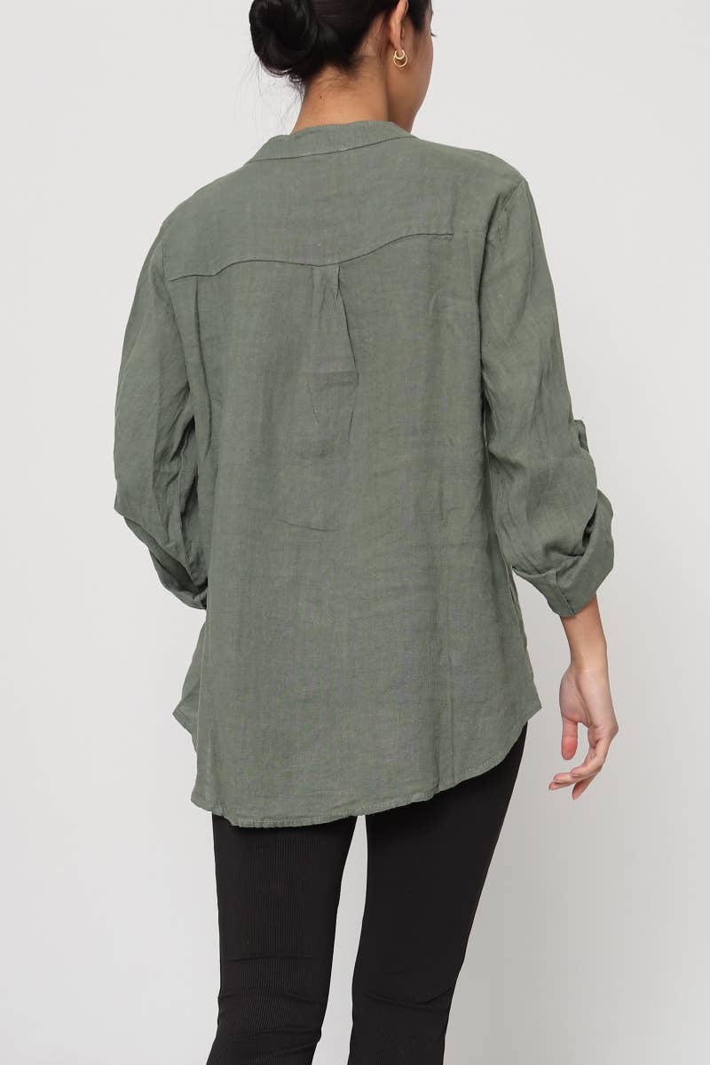 LÉA & LUC – wholesale Blus - Dam – Blus i 100 % linne REF. 664958