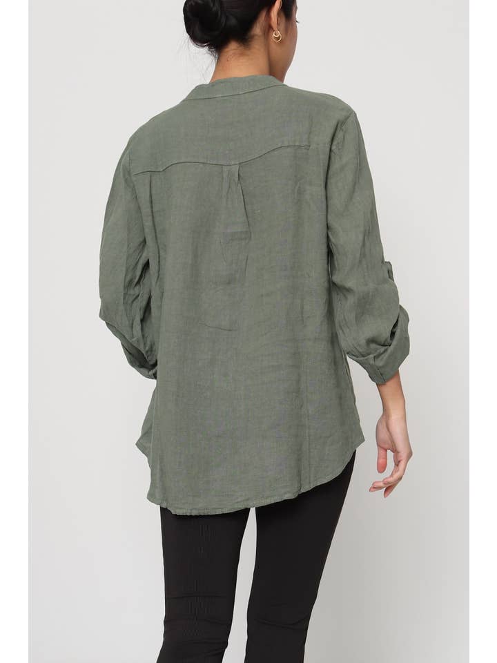LÉA & LUC – wholesale Blouse – Women’s – 100% Linen Blouse REF. 664958