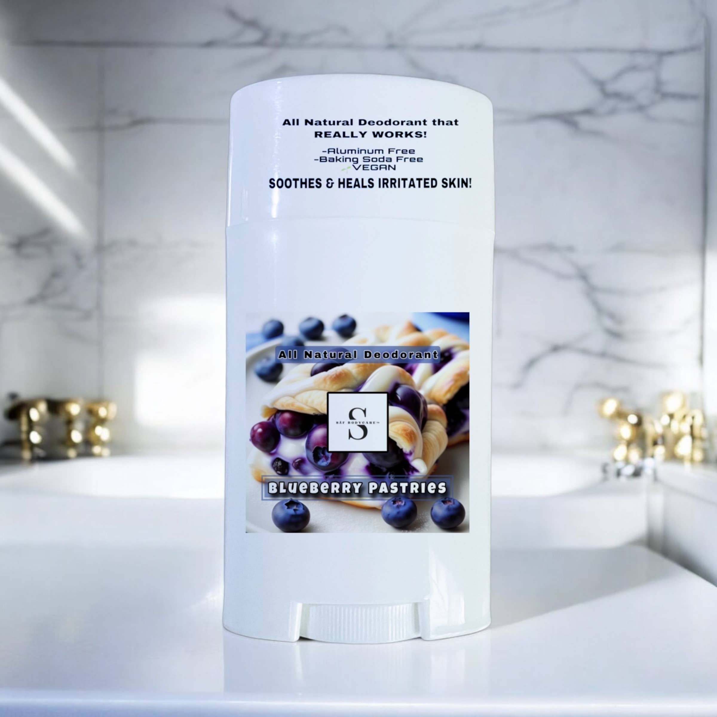 SĀF Body Care - Wholesale Deodorant - Women's - Blueberry Pastries Natural Deodorant, Aluminum Free, Vegan7