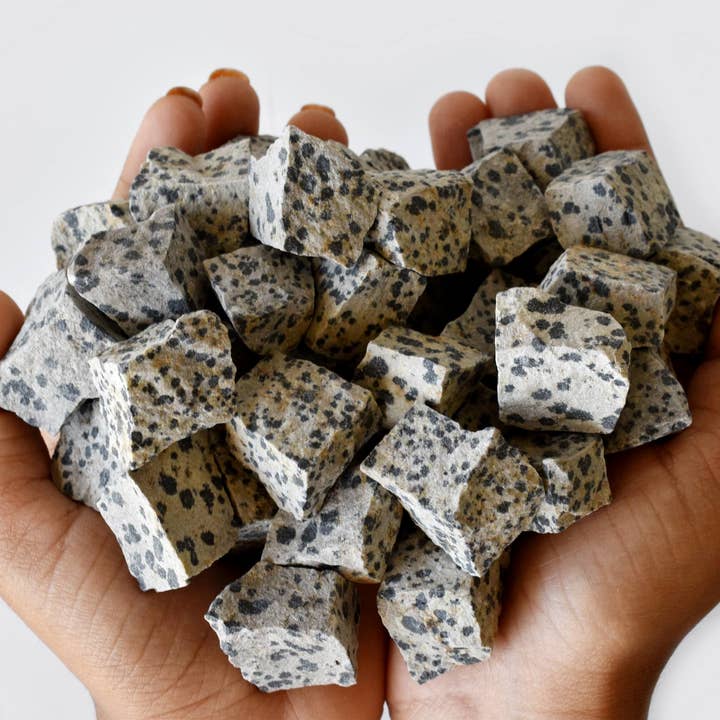 Soothing Crystals - Wholesale Spiritual Stone/Crystal - 500G, 1KG Rough Gemstone | Dalmatian Jasper | Raw Crystal8