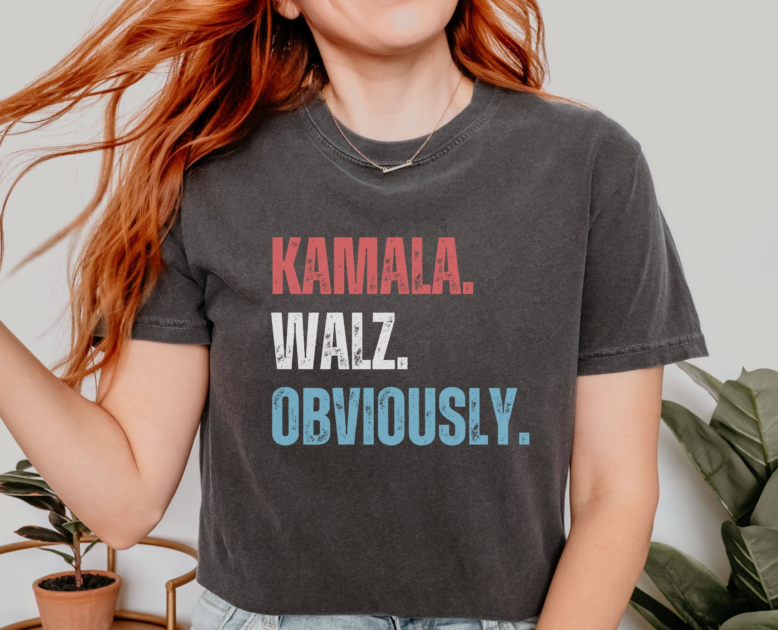 NVC Ecommerce LLC - Wholesale T-Shirt (Graphic) - Women's - Kamala Harris Walz Obviously shirt, Madam President T-Shirt2