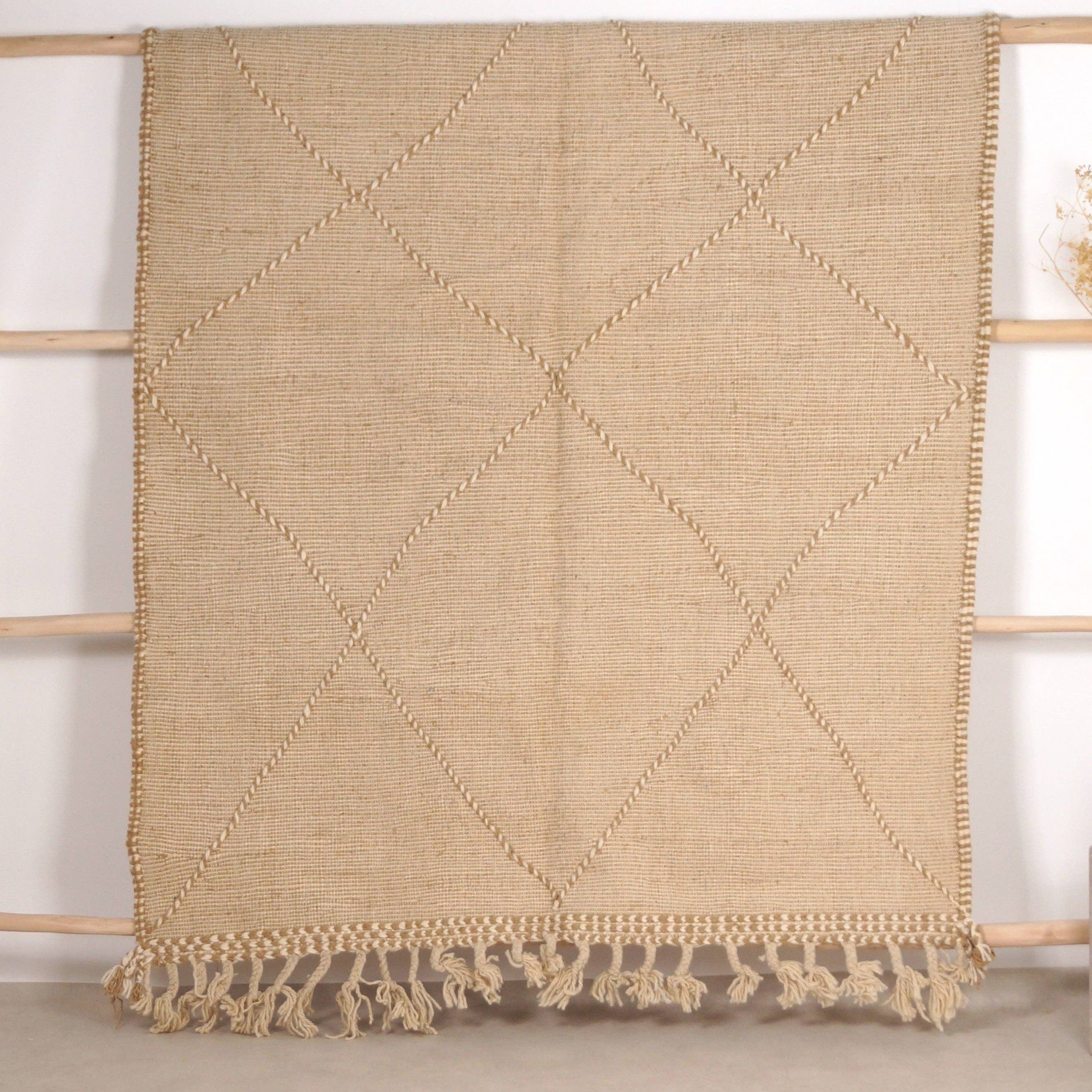 Bohome Living - Venta al por mayor Alfombra pequeña - Alfombra Zanafi 220 x 160 cm - diamante beige0