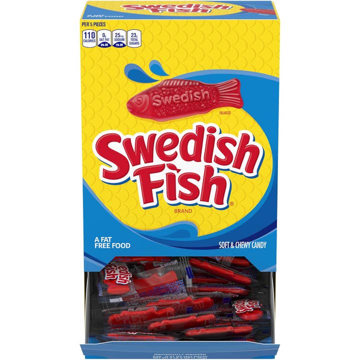 Swedish Fish Red Gummi Wrapped 240ct for wholesale by I Got Your Candy