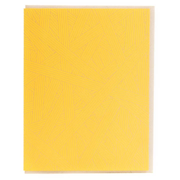 Tarjeta de felicitación geométrica washi para venta al por mayor de Porchlight Press Letterpress