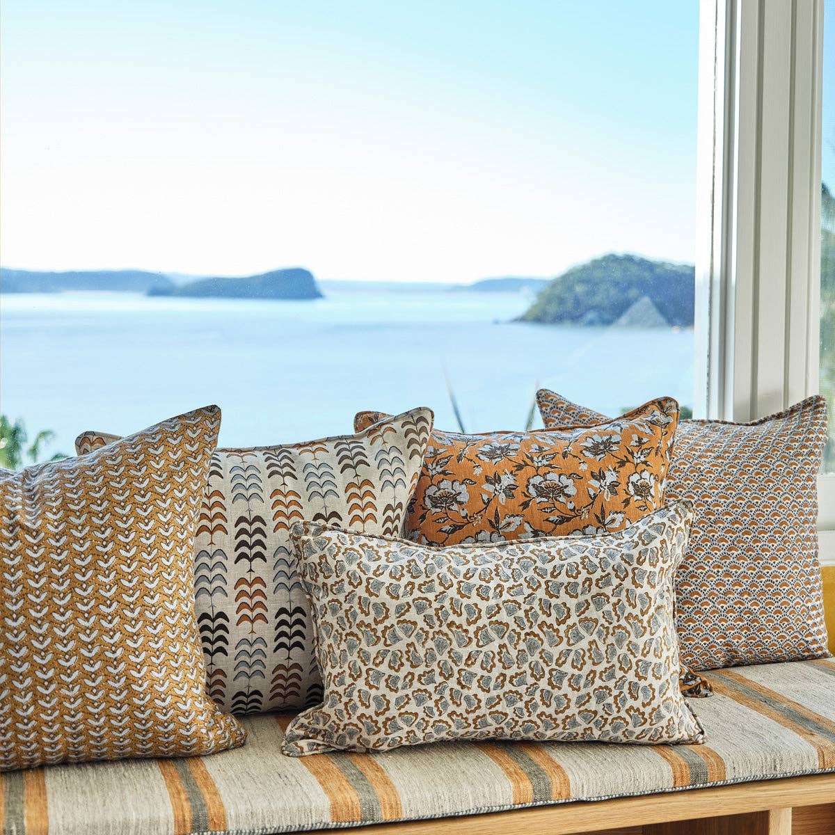 Walter G - Vente Housse de coussin - Taie d'oreiller Naples Sahara1