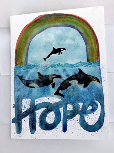 CARNET D'ESPOIR (POUR LES ORQUES) pour la vente par Jill Bliss Artwork