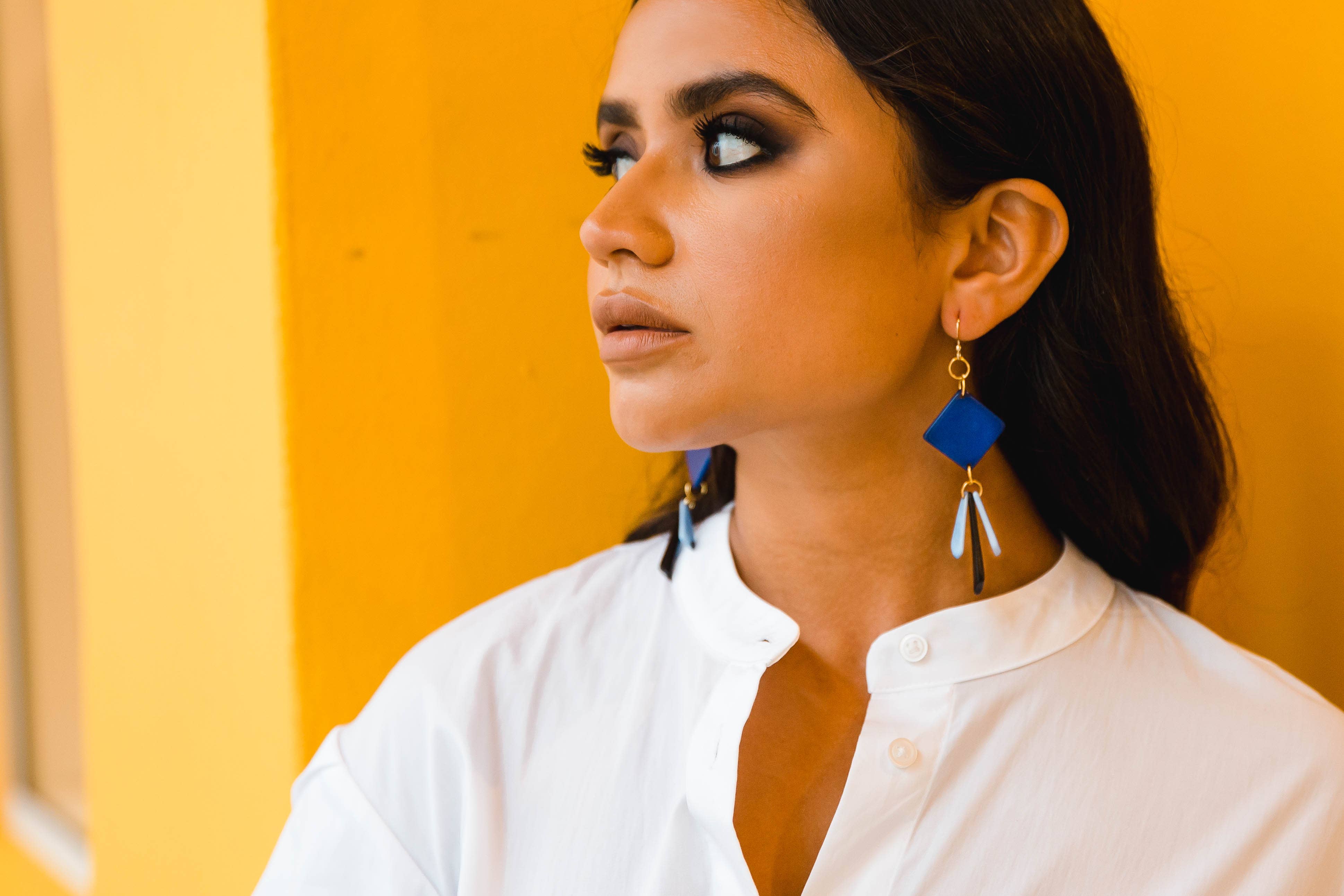 Organic Tagua Jewelry - Wholesale Dangle Earrings - Petra Earrings5