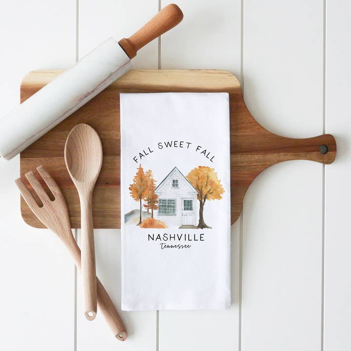 Fall Home Tea Towel for wholesale by Porter Lane Home