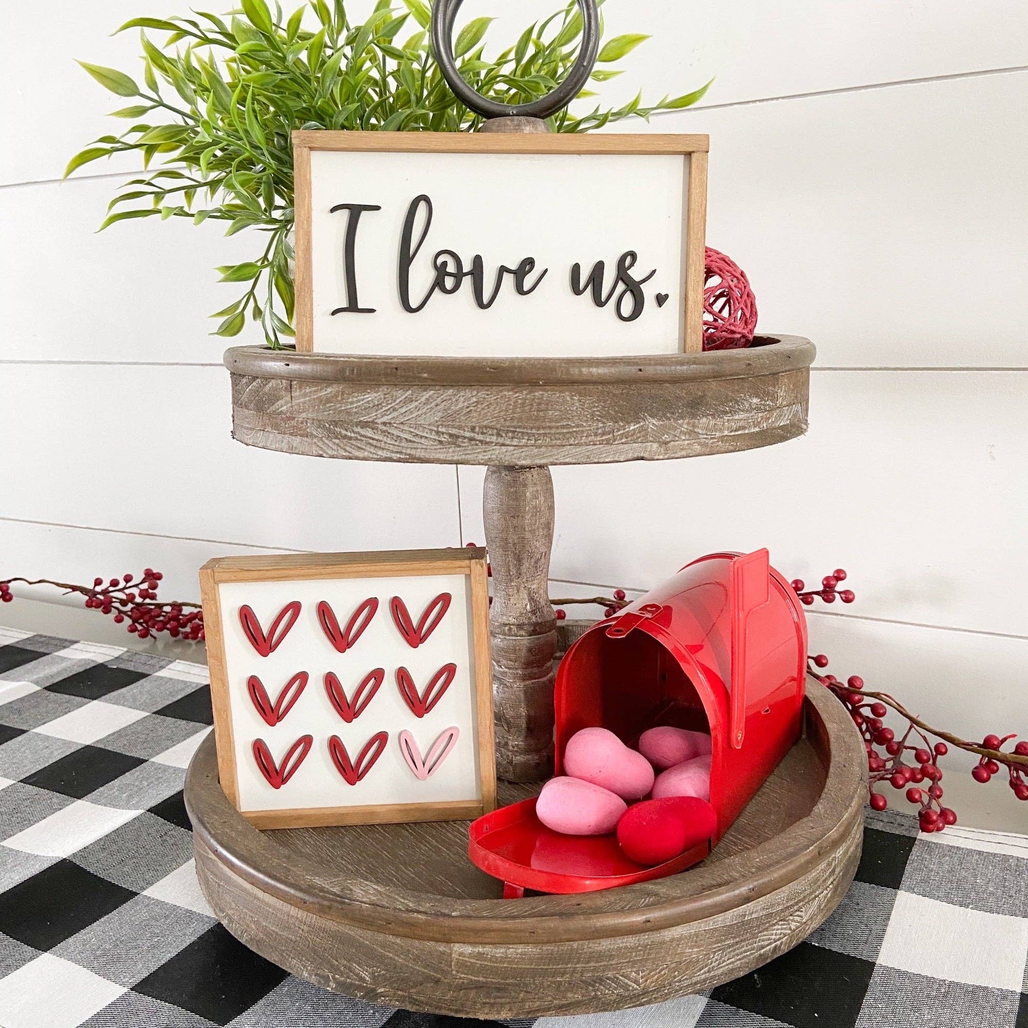 Nail and Hook Laser Cut Home Decor - Wholesale Sign - Valentine's Mini Signs | Tier Tray Decor9