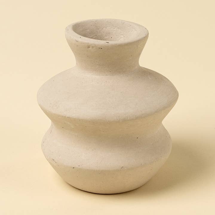 Wave Paper Mache Bud Vase for wholesale by Indaba Trading