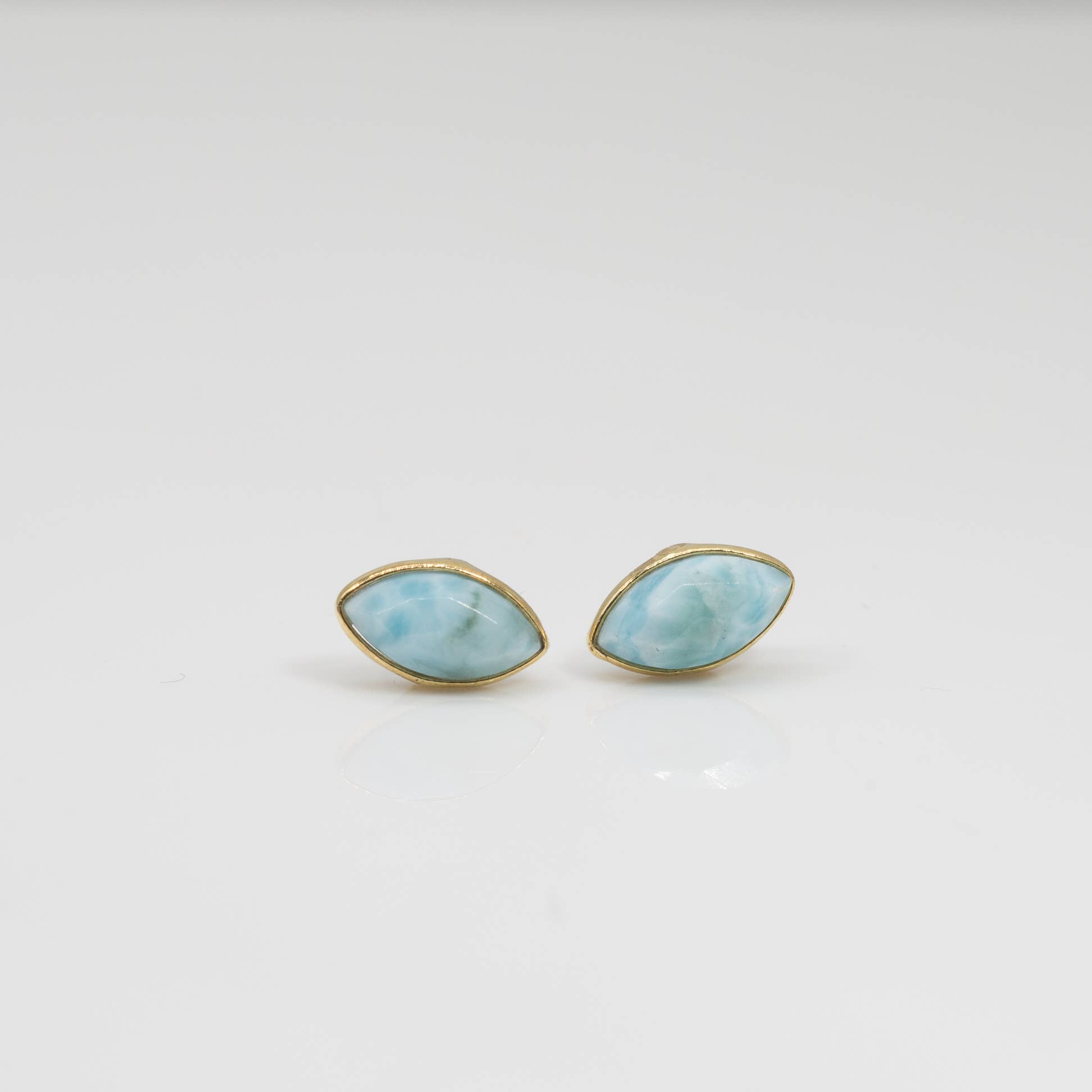 Leslie Francesca Designs - Vente Clous d'oreille - Goujons Larimar1