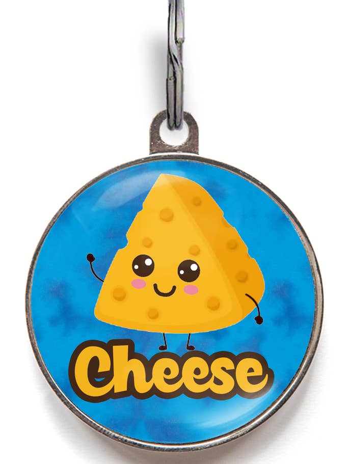 Cheese Smart Pet Tag for wholesale by WagATudeTags