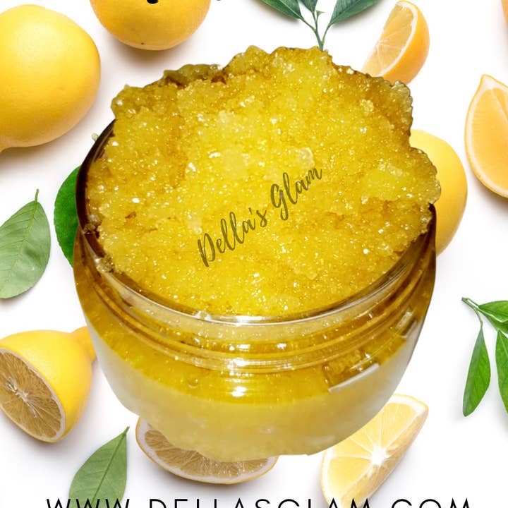 Juicy Lemon Lip Scrub for wholesale by Della's Glam