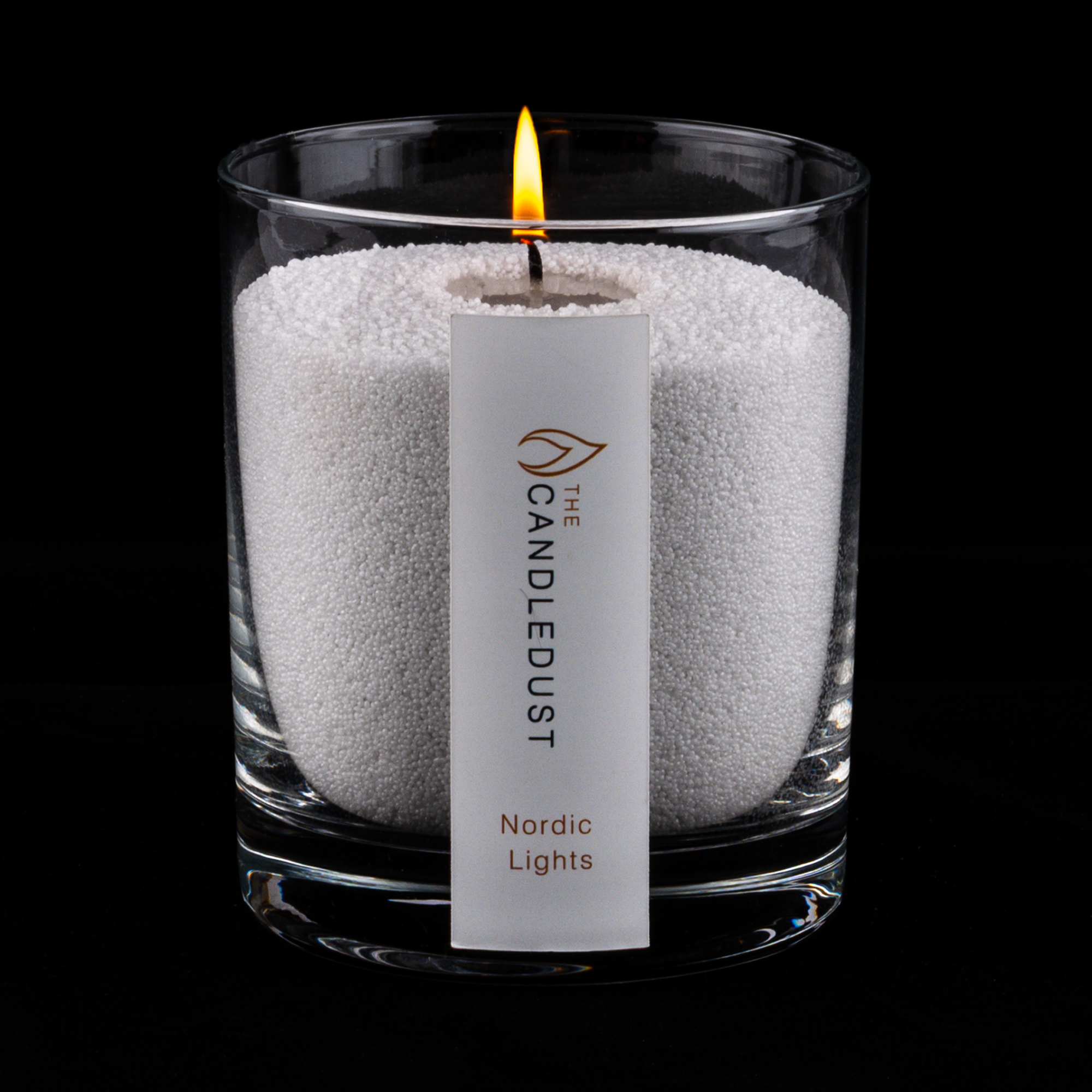 The Candledust - Vente Bougie en bocal - Bougie parfumée Nordic Lights sable 160 g1