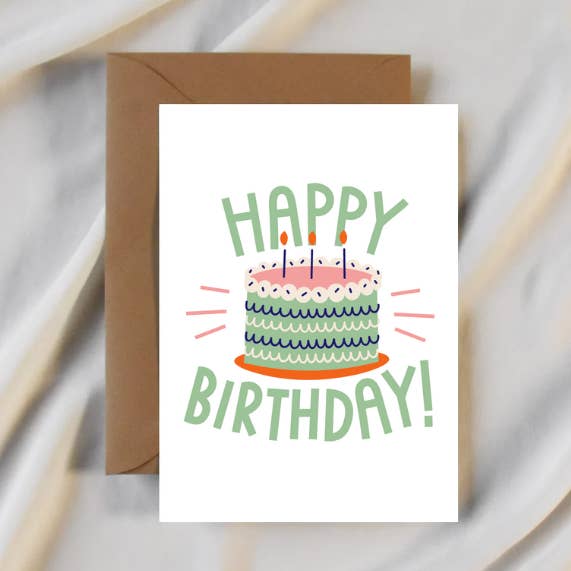 Happy Birthday Card for wholesale by Party Collective