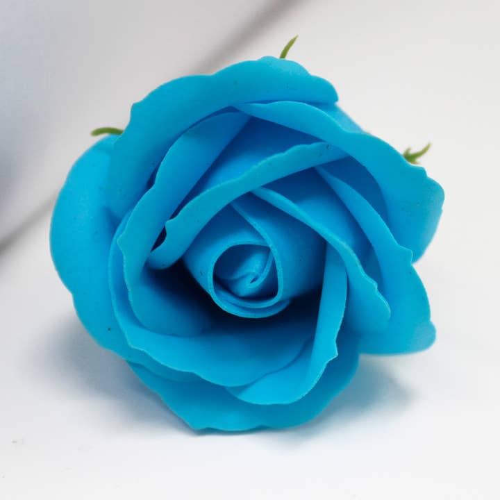 AWGifts Europe - Wholesale Artificial Flowers - Flower Soap for Craft - Med Rose - Sky Blue1
