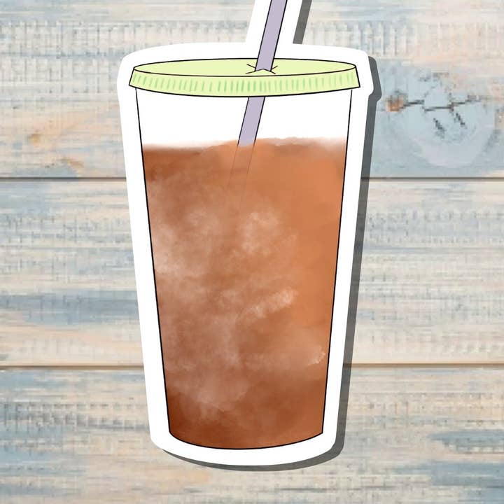 Cold Brew Kaffedryck, Die Cut Klistermärke, Grafisk Konst Vinyl, Inspirerande, Boho Roligt | Klistermärke eller Magnet för wholesale av Handmade by Marlayna