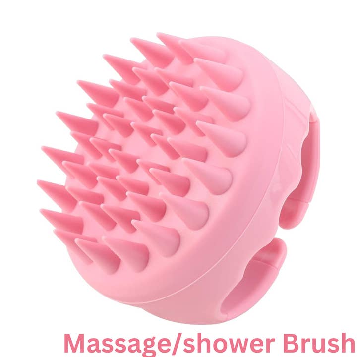 S-Secrets Shampoo-Bürstenkopf mit weichen Silikonborsten für Haarwachstum und Kopfhautpflege, Massagegerät und Peeling im Duschkopf, gegen Schuppen, für Männer, Frauen und Kinder, Pink für den Großhandel von S-Secrets