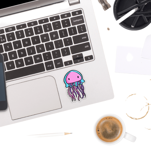 Moon Light Sticker Co – Großhandel Aufkleber – Quallen-Aufkleber1
