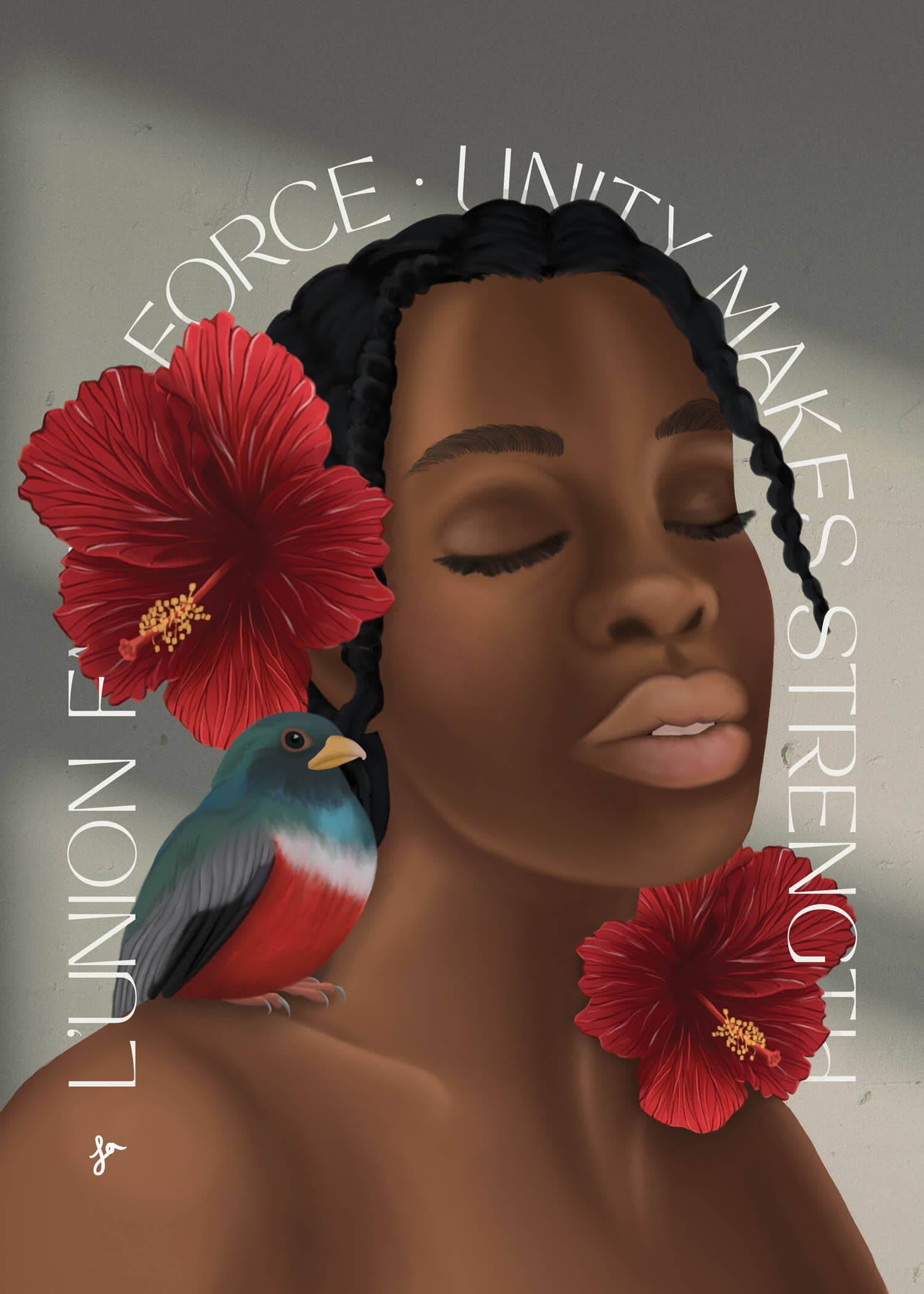 la designs - Wholesale Art Print - Unity in Strength — Modern Cultural Portrait Print2