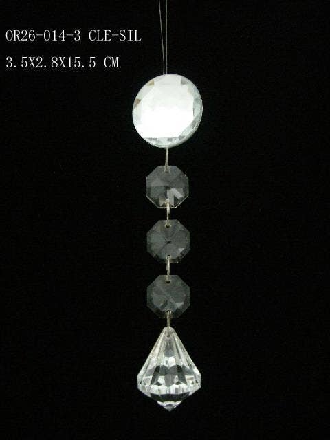 Decor N Beyond - Wholesale Suncatcher - 6" Crystal Jewel Dangle2